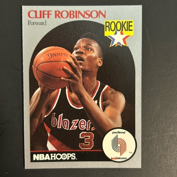 🏀⭐️ROOKIE. Cliff Robinson Rookie of the YR. 1990 NBA HOOPS Card 250 - Picture 1 of 2